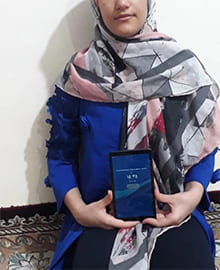 تهیه تبلت برای فاطمه خانم