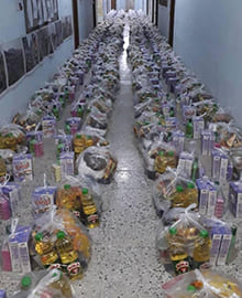 تامین سبد آذوقه خانواده های نیازمند مناطق محروم (مرحله اول)